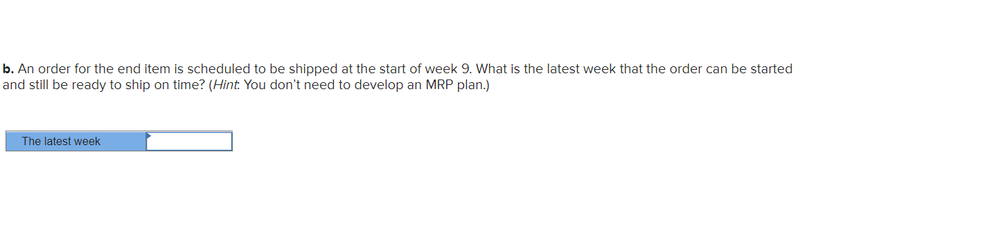 Click here for the Excel Data File a. If 43 units