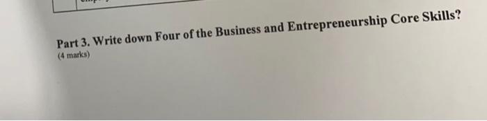 please solution this question Part 3. Write down