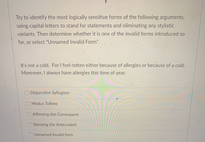 emergnacy Try to identify the most logically