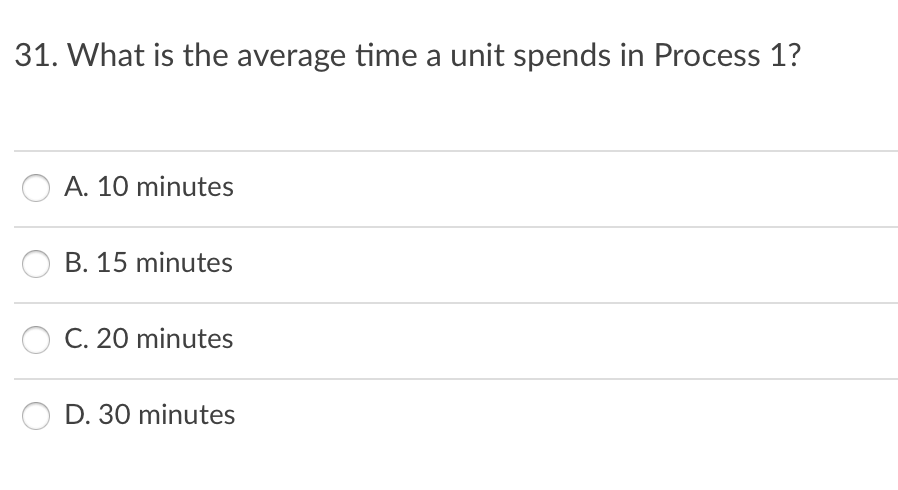 Units enter the system into Process 1 at an