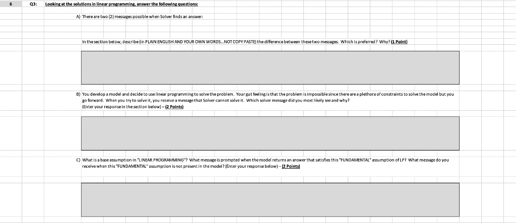 Q3: Looking at the solutions in linear