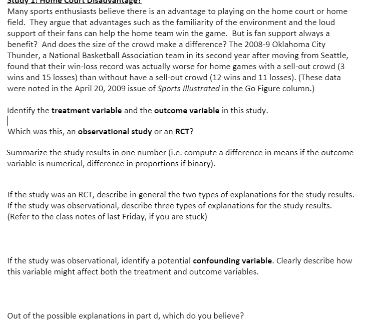 Please help with questions 2,3 and 4 if the study