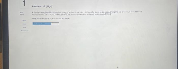 1 Problem 11-5 (Algo) 375 Armas redesigned its