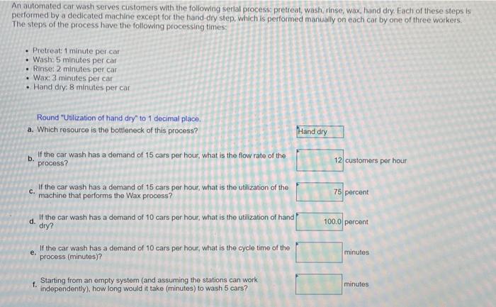 An automated car wash serves customers with the