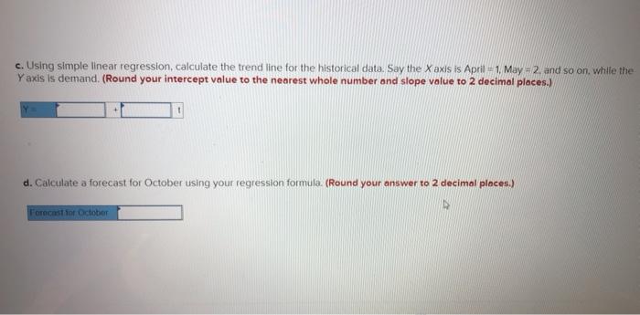 Problem 18-13 (Algo) Historical demand for a
