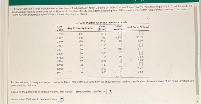 all 3 multiples options are A, B and C L. Houts