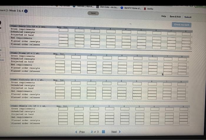 a. Given the following product structure tree for