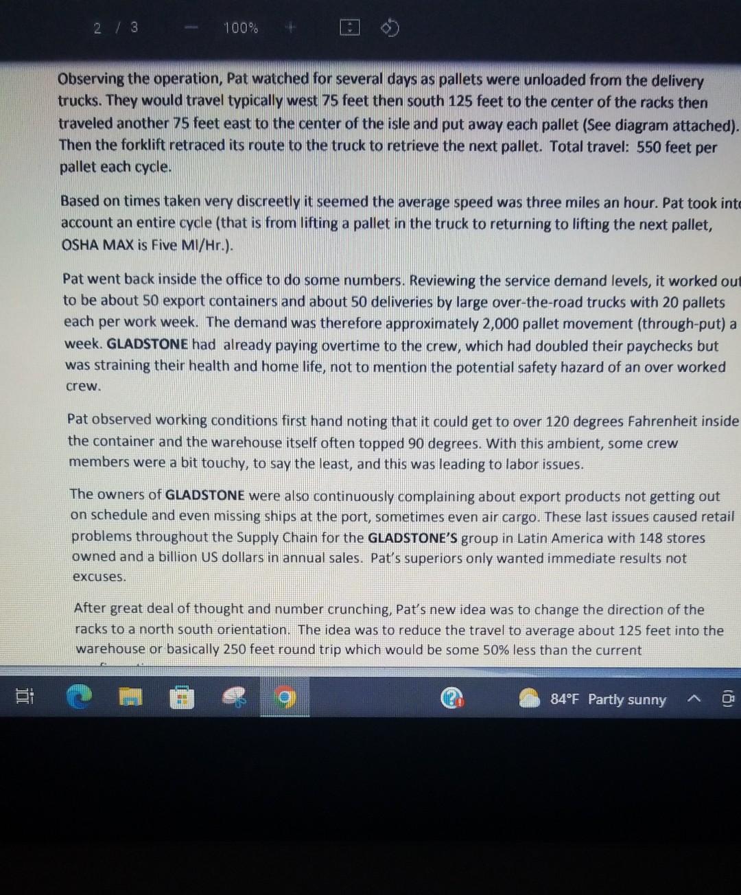 TRA2098 ASSIGNMENT QUESTION CASE # 3