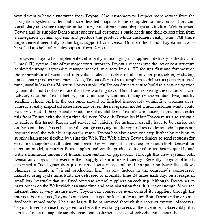 read the case! QUESTIONS: Why is it important for