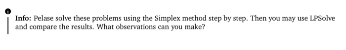 | Info: Pelase solve these problems using the