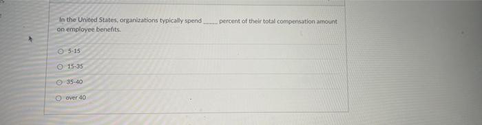 In the United States, organizations typically