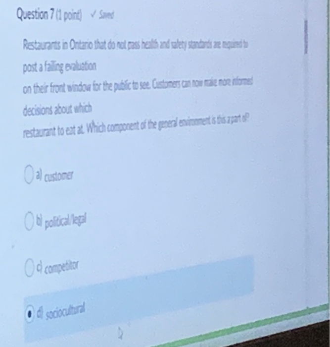 Question 7 11 point) v Sand Restaurants in