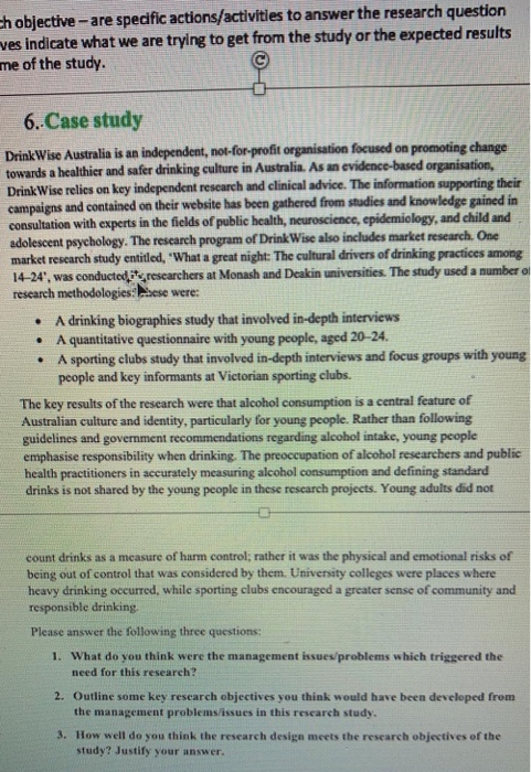 Eh objective - are specific actions/activities to