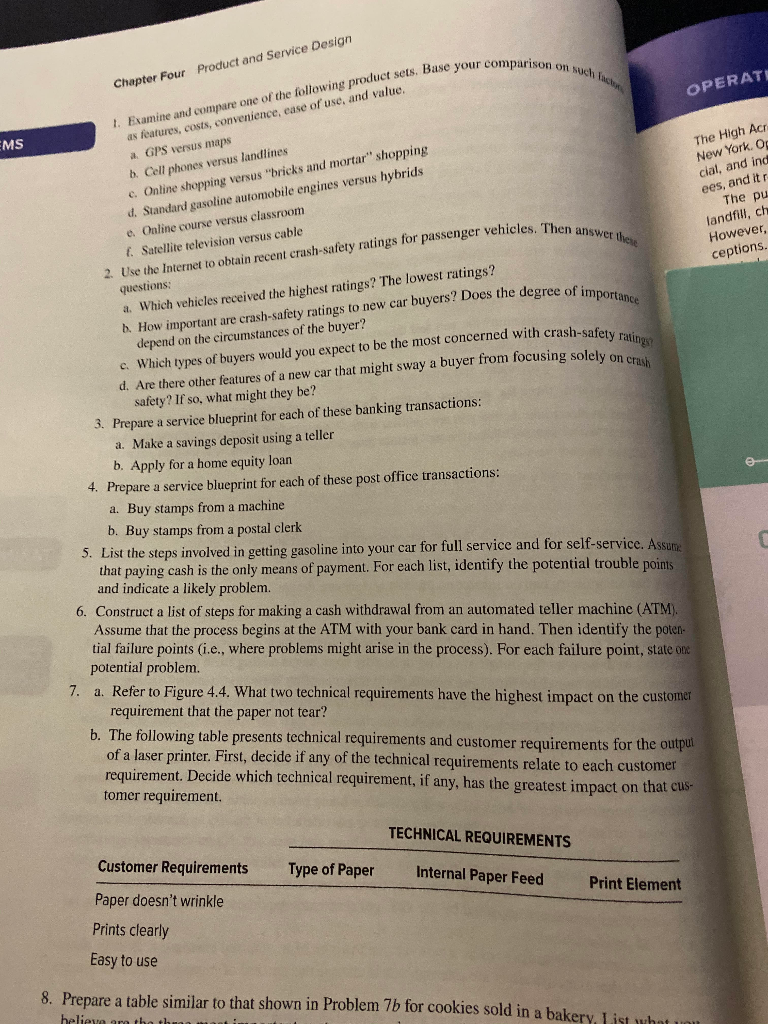 Need help with solving #6 Product and Service