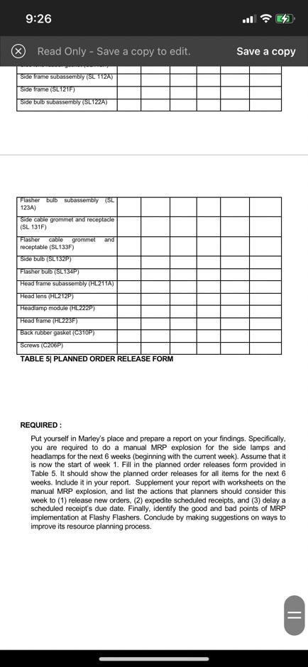 CASE STUDY 2: Flashy Flashers, Inc. marks) (30