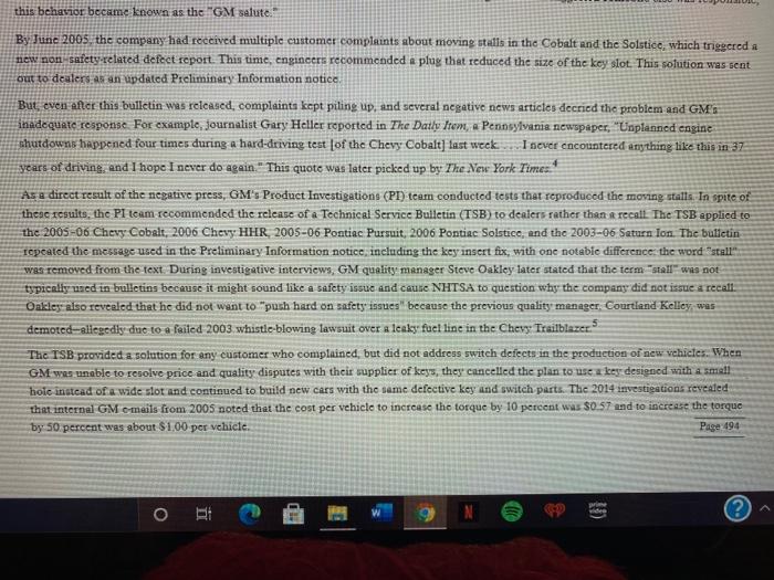 1. As a vehicle consumer, what can you do, before