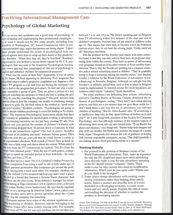 please read the case and answer the questions