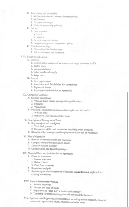 please if you can make a full business plan