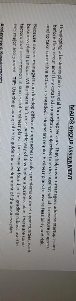 write business plan /30%worth the following are