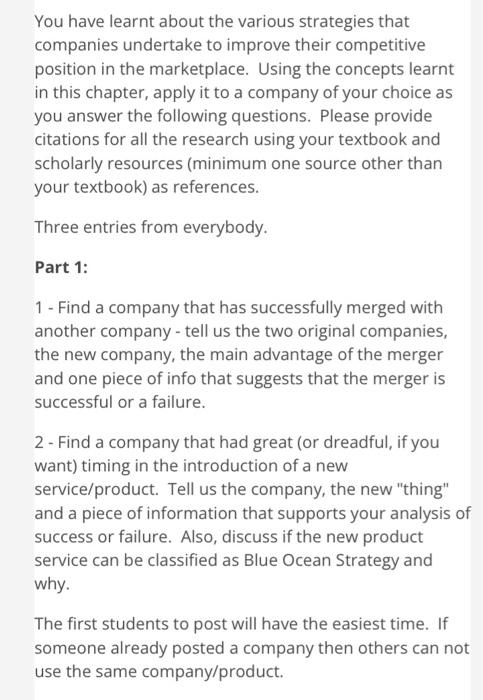 Find a company that has successfully merged with