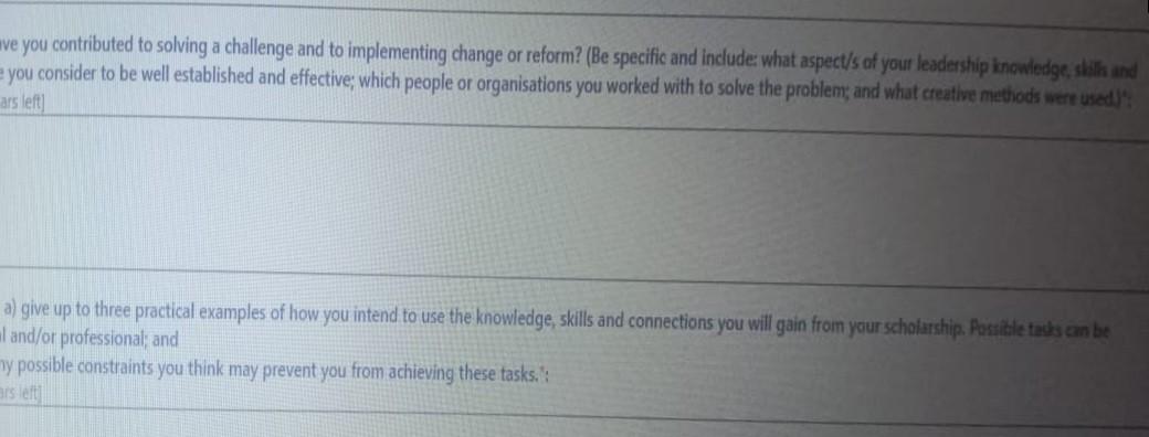 I am looking for the answers for below mentioned