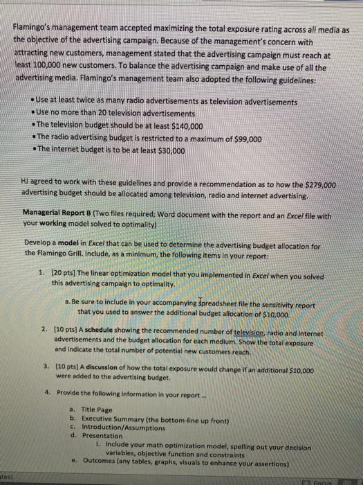 Case Study #4 - linear Programming - Planning an