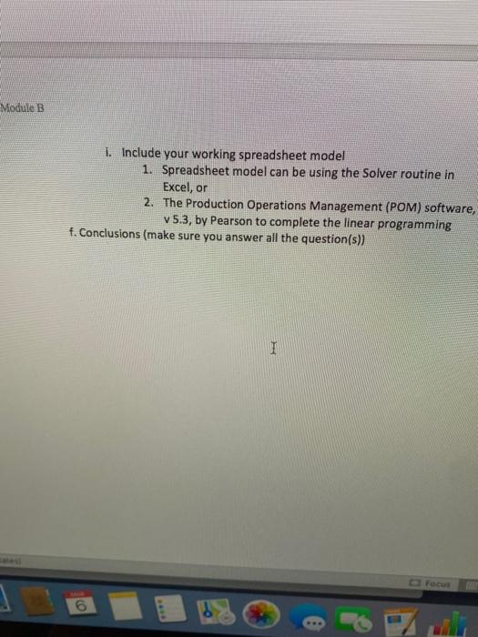 Case Study #4 - linear Programming - Planning an