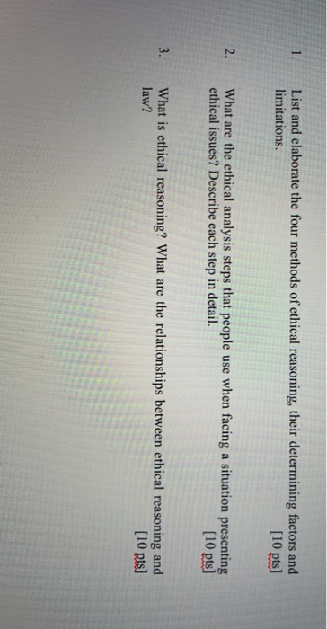 about this four methods List and elaborate the