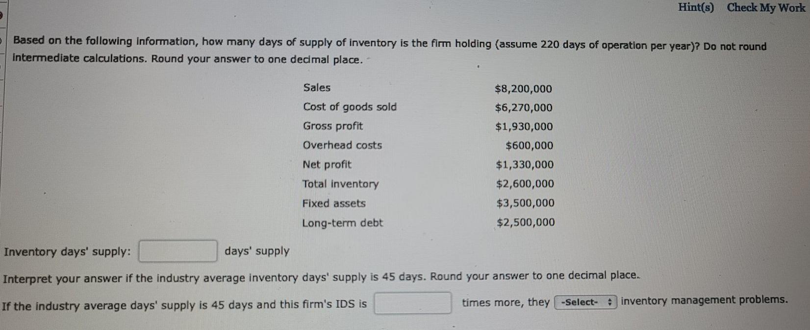 pls help Hint(s) Check My Work Based on the