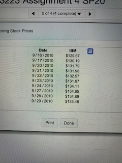 For each of the time series, construct a line