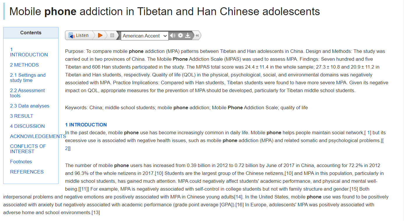 First , please find an article you find