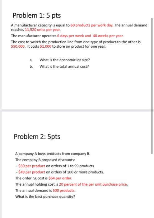topic : production & inv. system please solve
