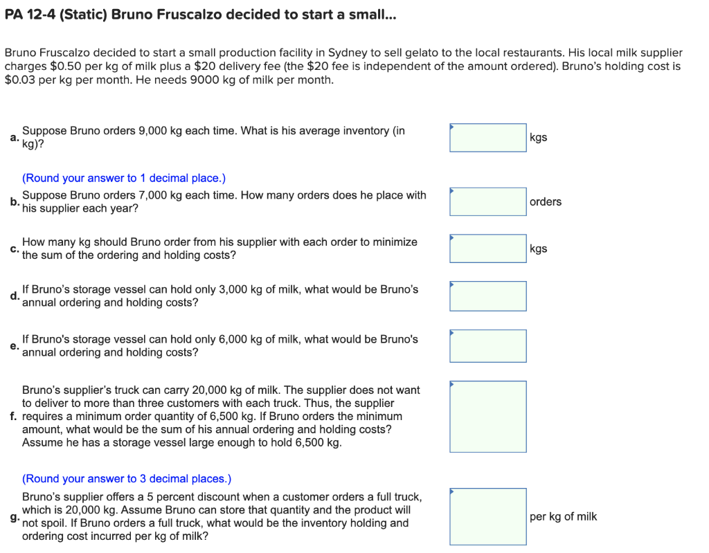 PA 12-4 (Static) Bruno Fruscalzo decided to start