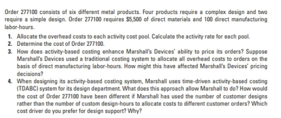 5-34 First stage allocation, activity-based