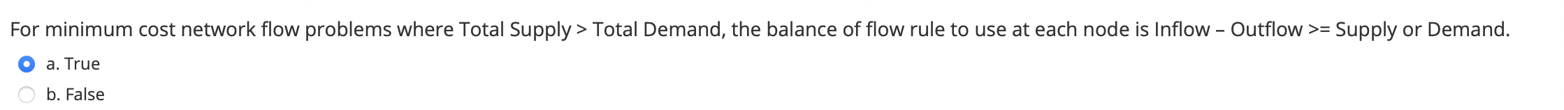 For minimum cost network flow problems where