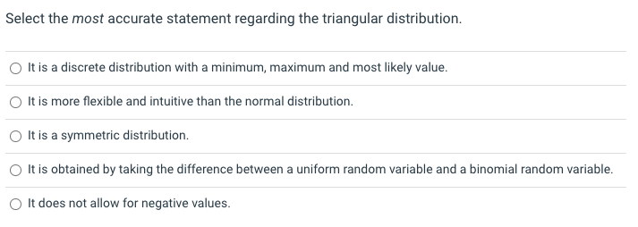 Select the most accurate statement regarding the