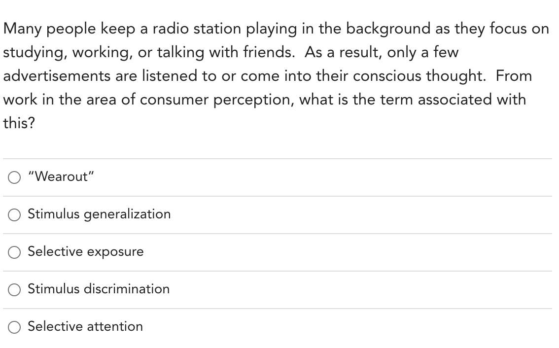 Many people keep a radio station playing in the