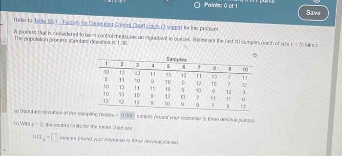 also, LCLx= c) what are the control limits for