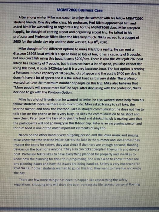 3. Using the supplied Midterm Case Study Project,