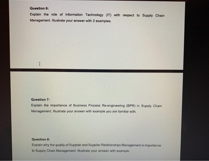 Question 6: Explain the role of Information