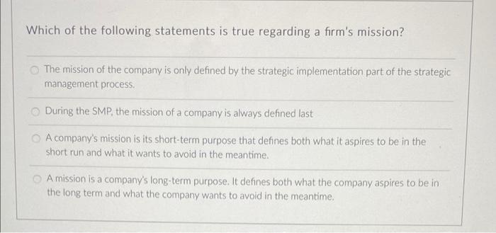 Is the following statement True or False?