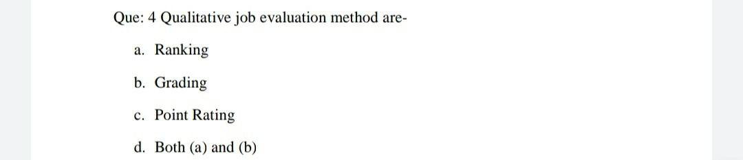 I need the answer as soon as possible Que: 4