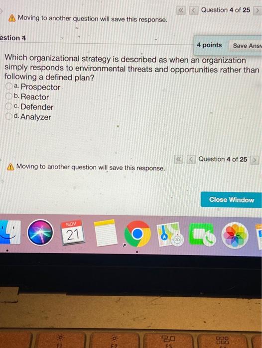 Moving to another question will save this