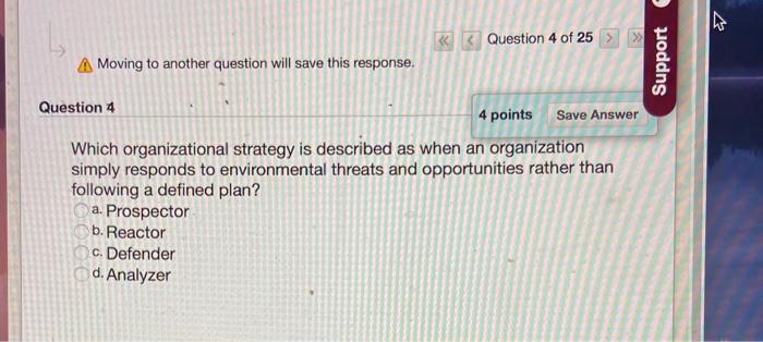 Moving to another question will save this