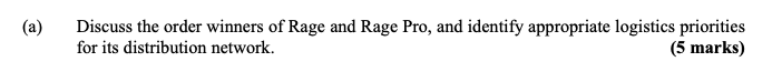 This is supply chain problem Question 1 Advanced