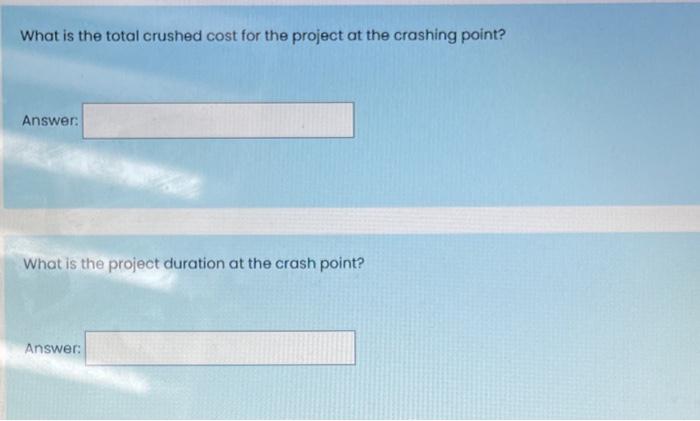 Use the information contained below to calculate