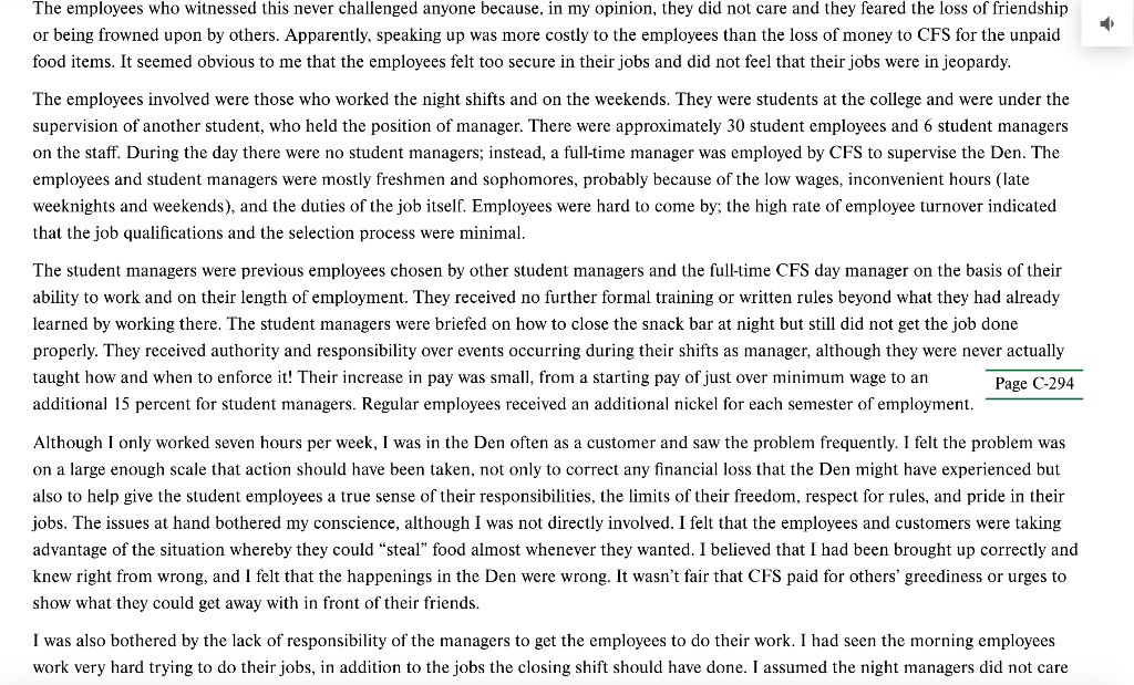 What problems has Susan identified with the night