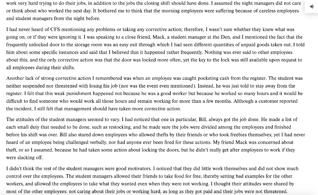 What problems has Susan identified with the night