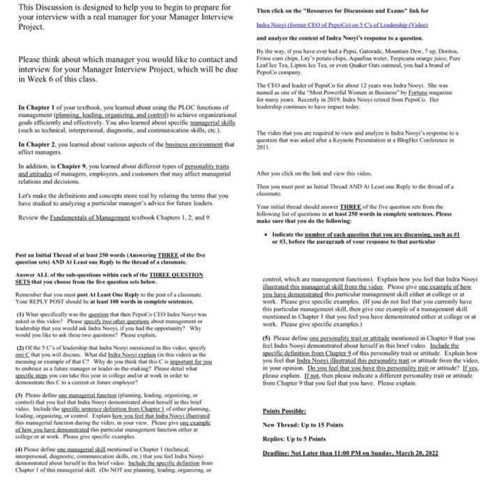 Post an Initial Thread of at least 250 words