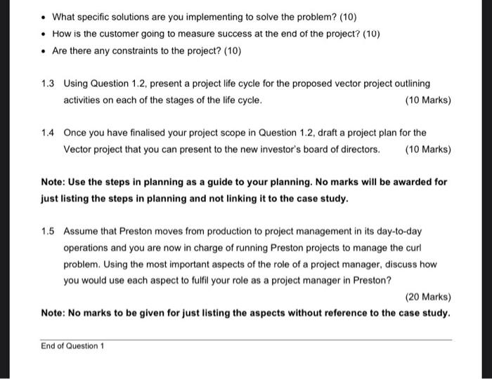 Question 1 100 Marks Study the case study and